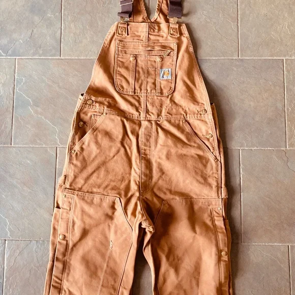 Carhartt Men’s Double Front Bibs 34x32 - Picture 2 of 9